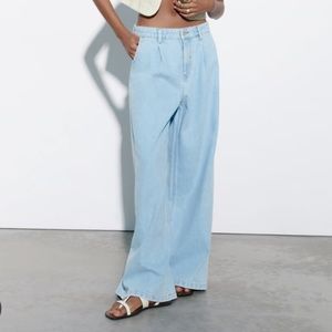 Zara Z1975 HIGH RISE WIDE LEG JEANS